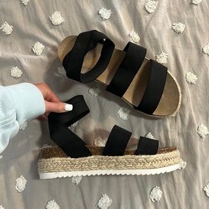 espadrille platform sandals!